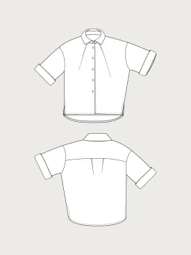 FRONT PLEAT SHIRT PATTERN