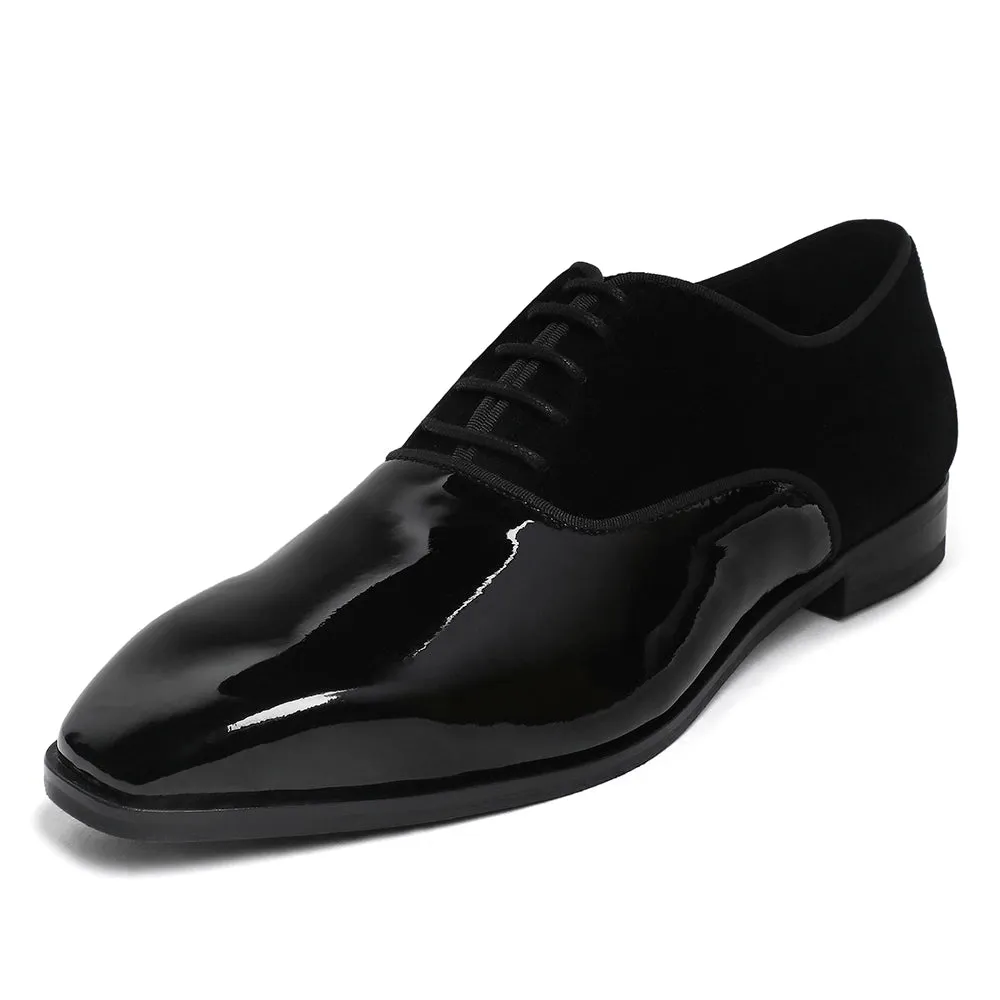 Garret - Patent Velvet Oxford Lace-up