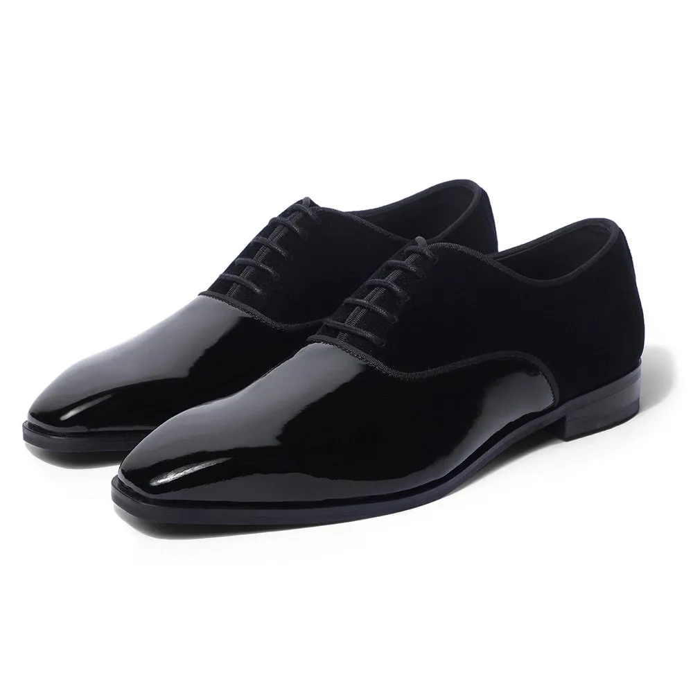 Garret - Patent Velvet Oxford Lace-up