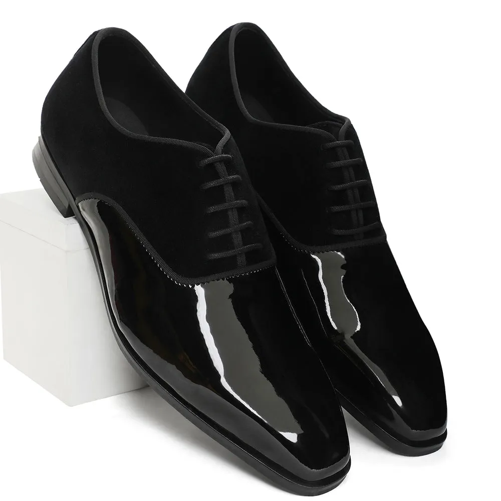 Garret - Patent Velvet Oxford Lace-up