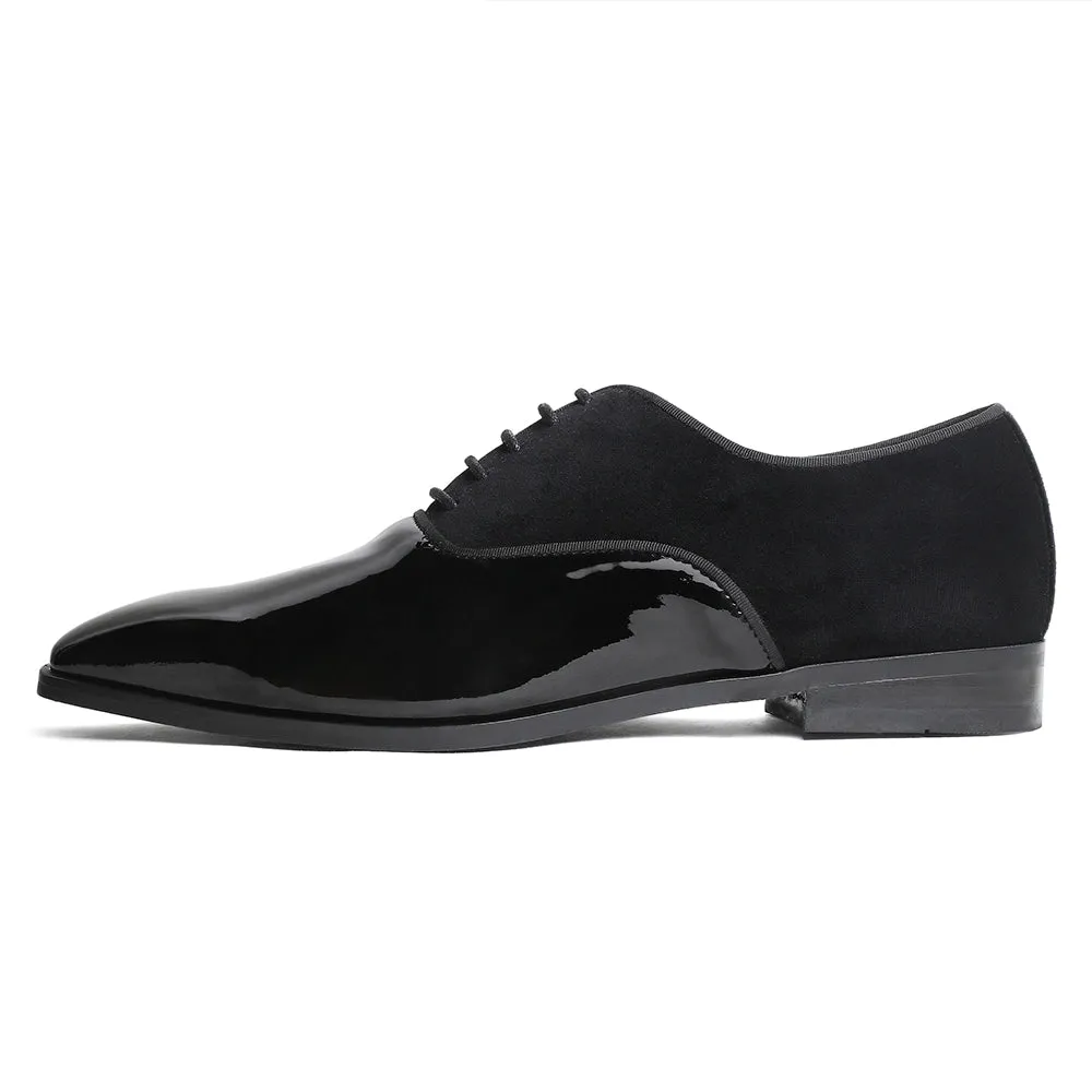 Garret - Patent Velvet Oxford Lace-up