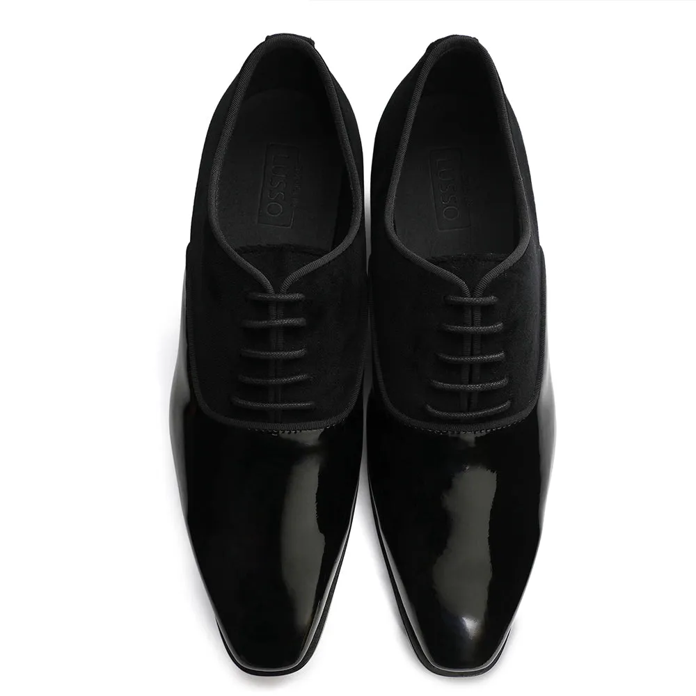 Garret - Patent Velvet Oxford Lace-up