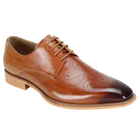 Giovanni Tan Leather Oxford Shoe
