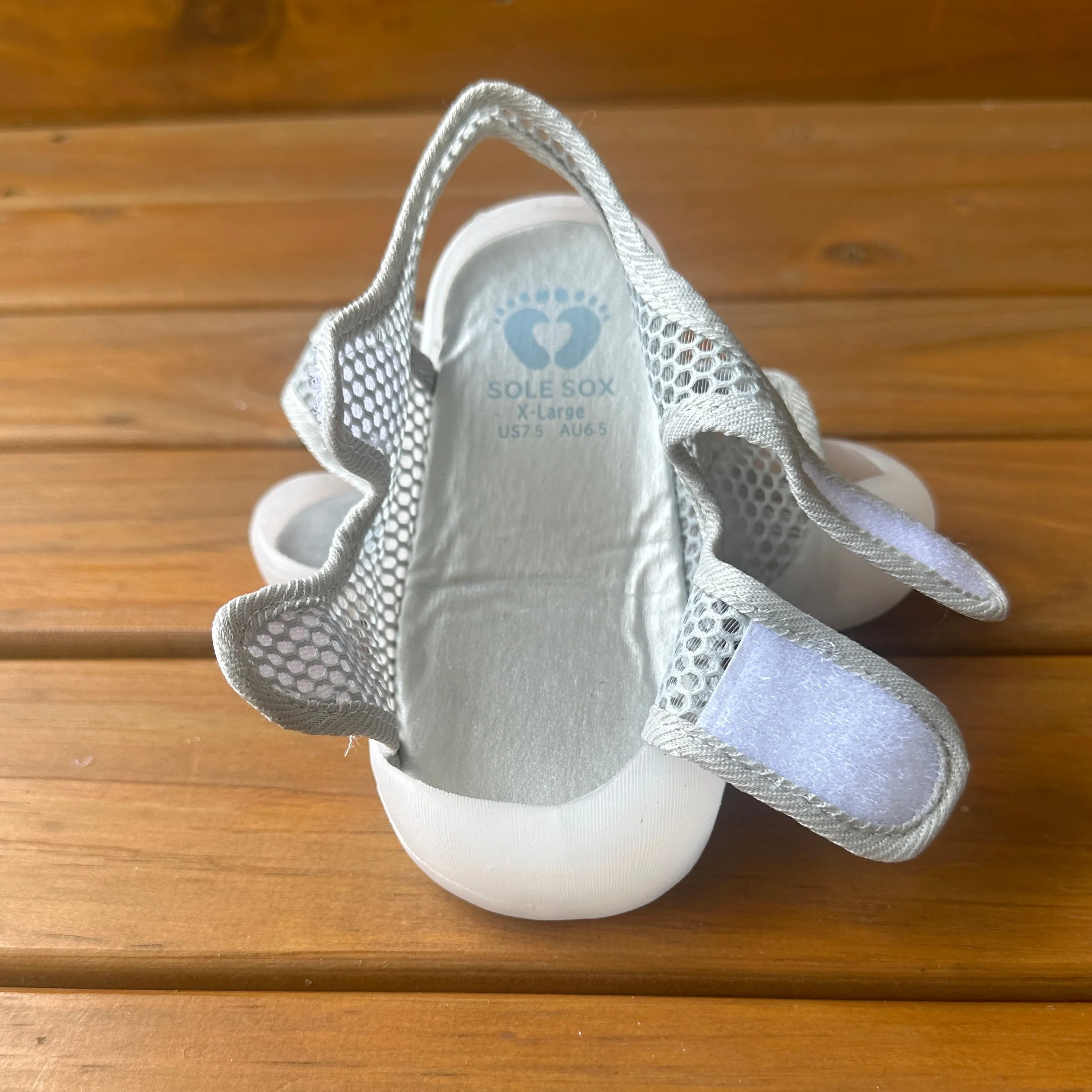 Grey Mesh Sandals