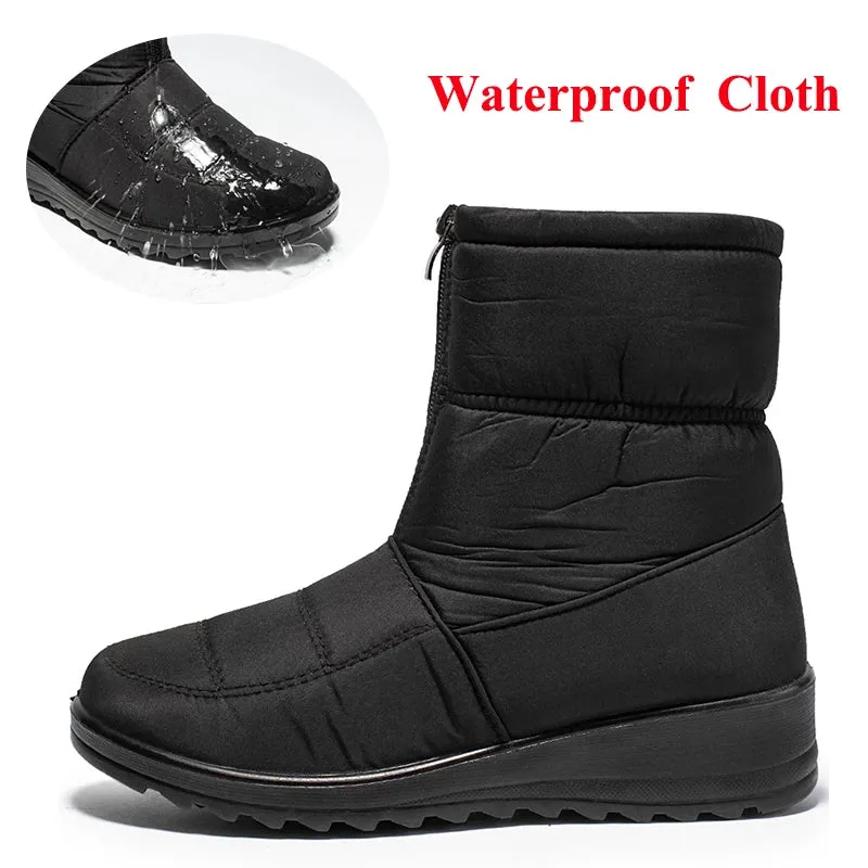 Groovywish Women Orthopedic Boots Plush Ankle Booties