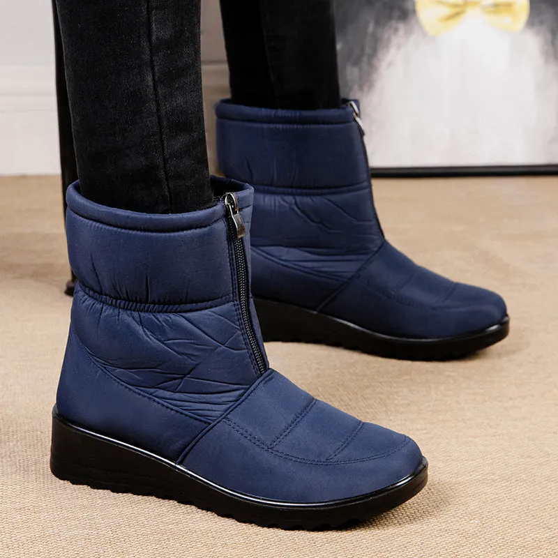 Groovywish Women Orthopedic Boots Plush Ankle Booties