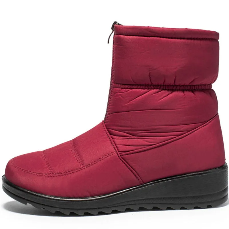 Groovywish Women Orthopedic Boots Plush Ankle Booties