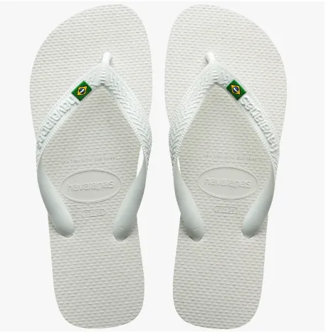 Havaianas Brazil White Sandals