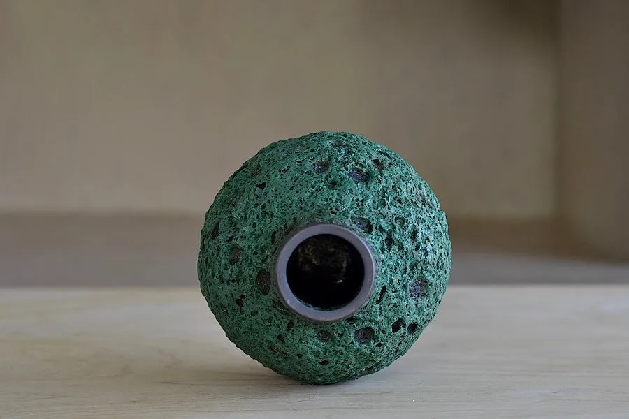 Heather Rosenman Deep Green Volcanic Vase