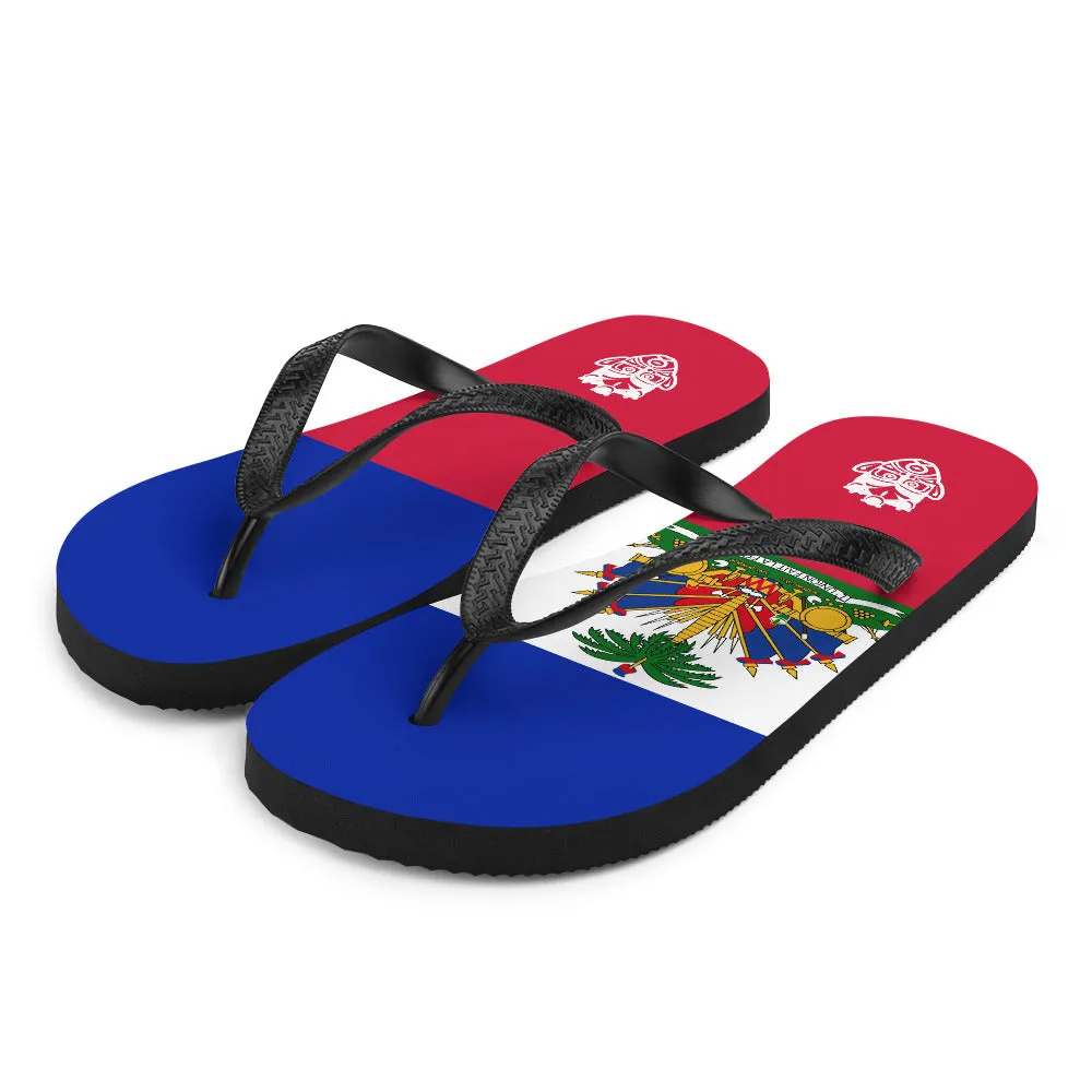 Island Flag - Haiti Flip Flops