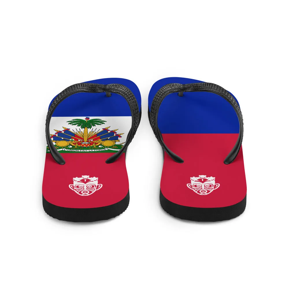 Island Flag - Haiti Flip Flops
