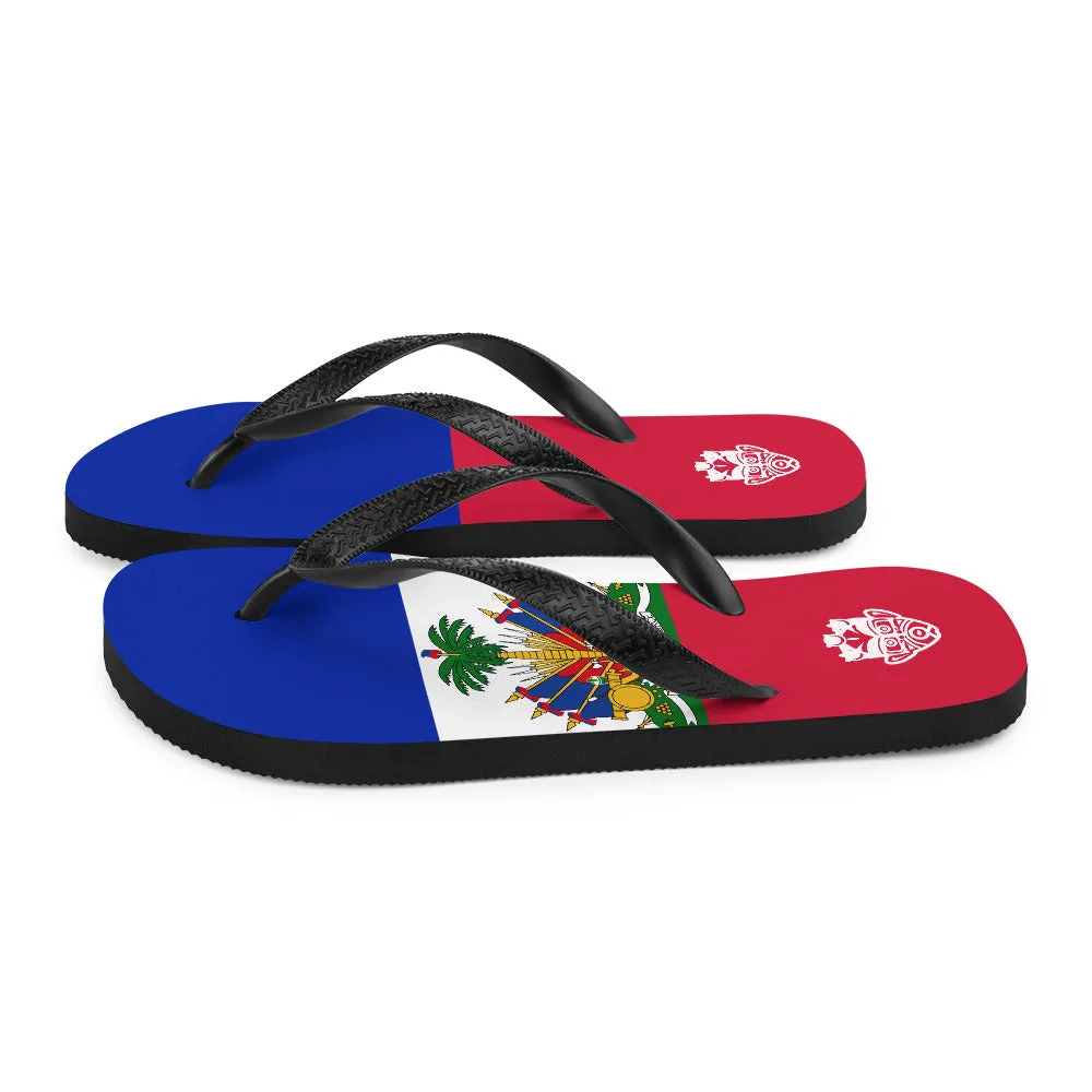 Island Flag - Haiti Flip Flops