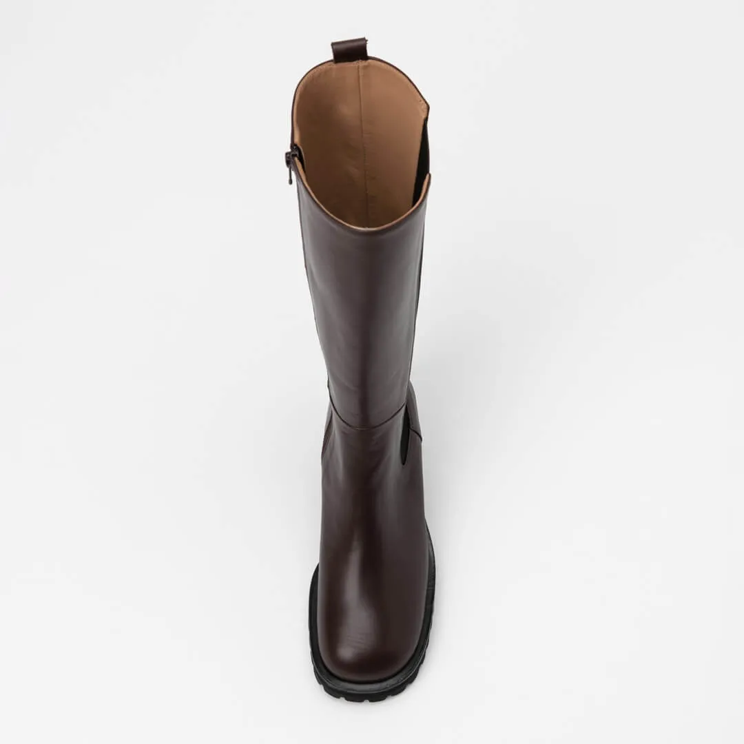 JEAGER - leather knee boots