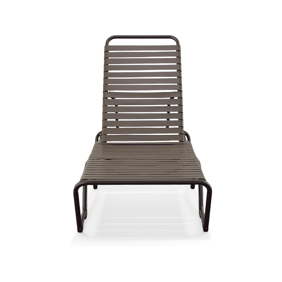 KAHANA STRAP CHAISE LOUNGE, MOCHA