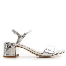 KENDALL KYLIE SIONNE SILVER SANDALS