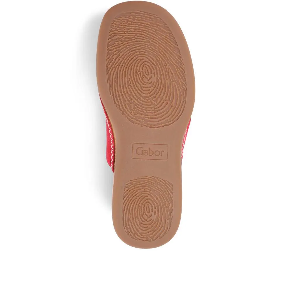 Lanzarote Leather Toe Loop Mules - GAB29615 / 314 556