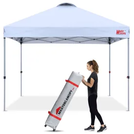 Leisure Sports Durable Ez Pop-up 10x10/12x12 Canopy Tent With Vented Top