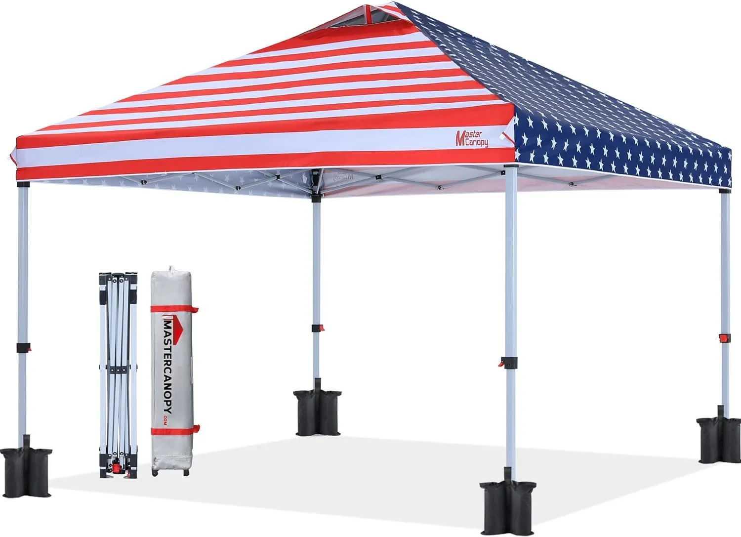 Leisure Sports Durable Ez Pop-up 10x10/12x12 Canopy Tent With Vented Top