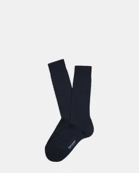 Marcoliani - Merino Ribbed - Navy