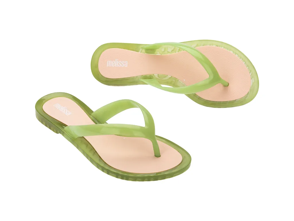 Melissa Duo AD Green Flip Flops For Women's