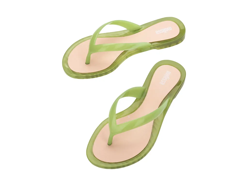 Melissa Duo AD Green Flip Flops For Women's