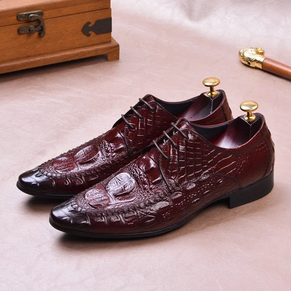 Men Oxford Lace Up Dress Shoes