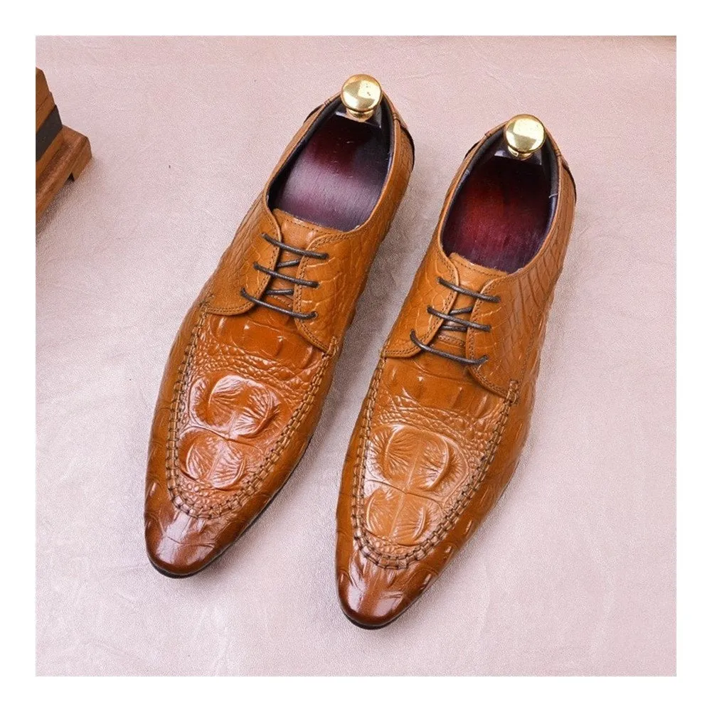 Men Oxford Lace Up Dress Shoes