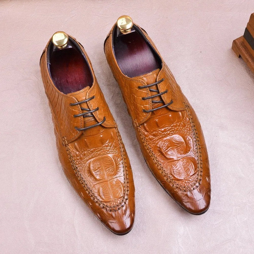 Men Oxford Lace Up Dress Shoes