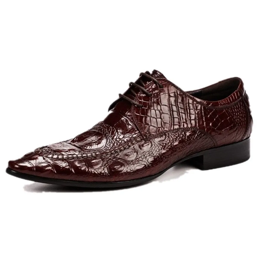 Men Oxford Lace Up Dress Shoes