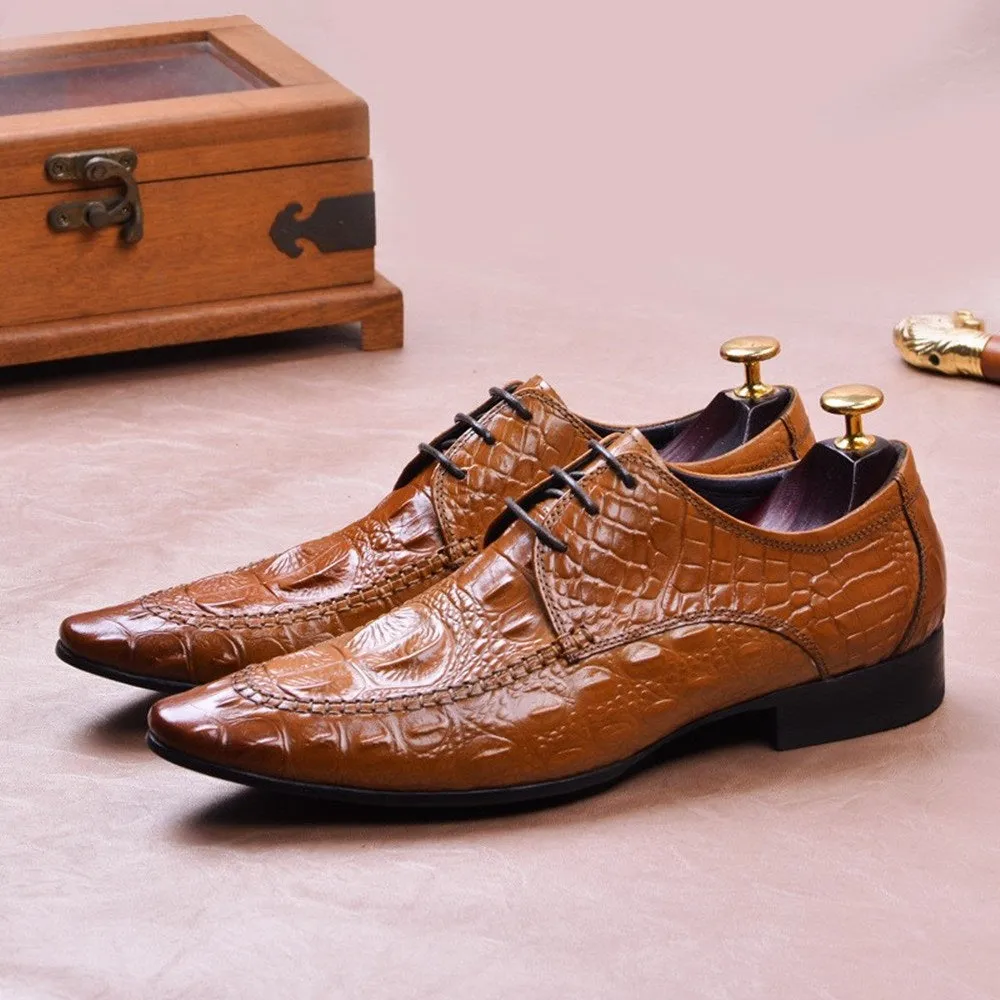 Men Oxford Lace Up Dress Shoes
