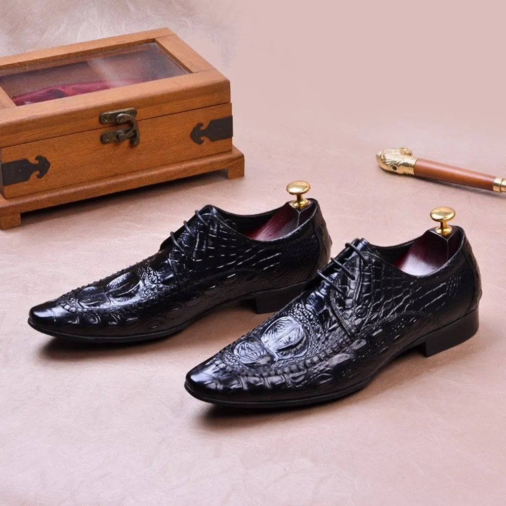 Men Oxford Lace Up Dress Shoes