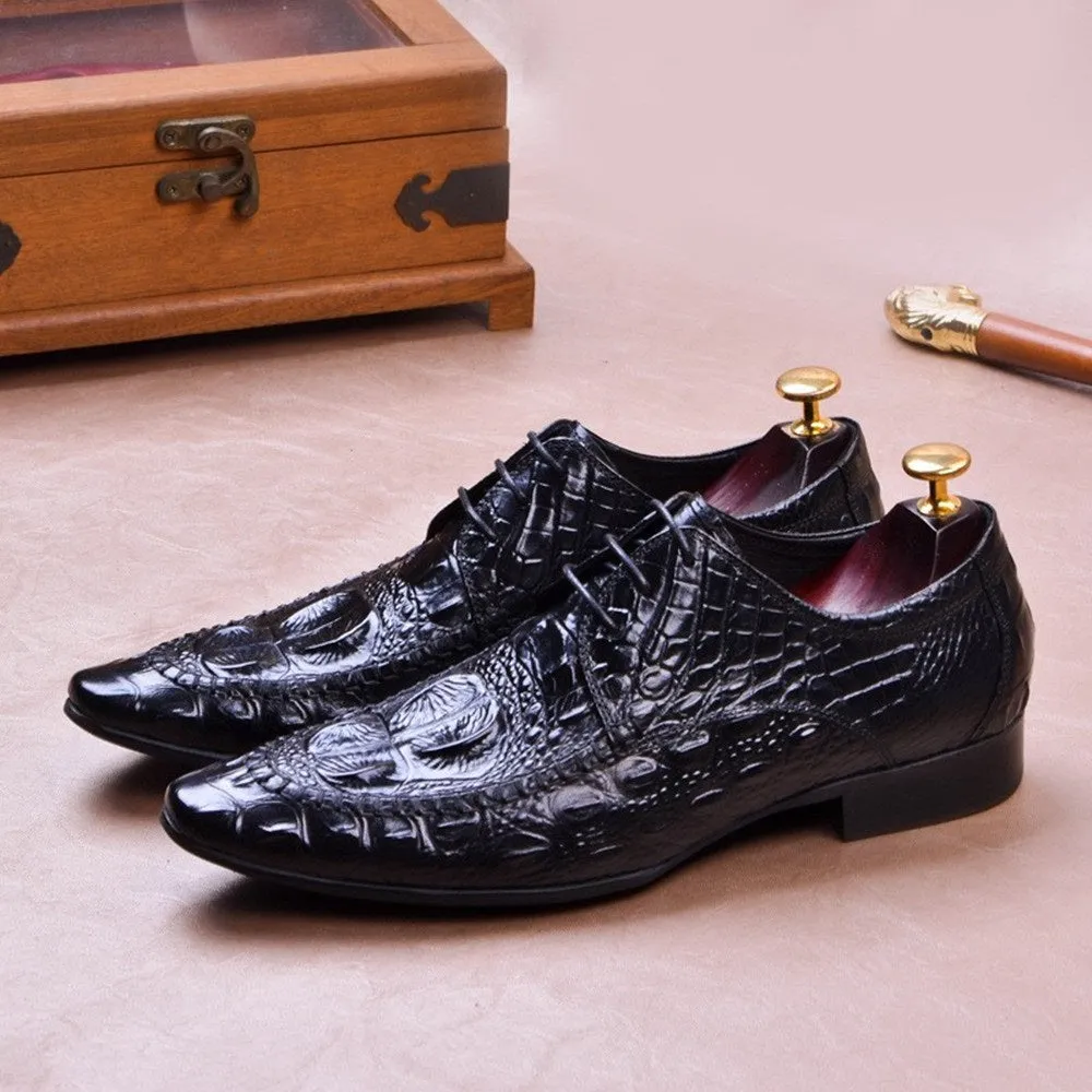 Men Oxford Lace Up Dress Shoes