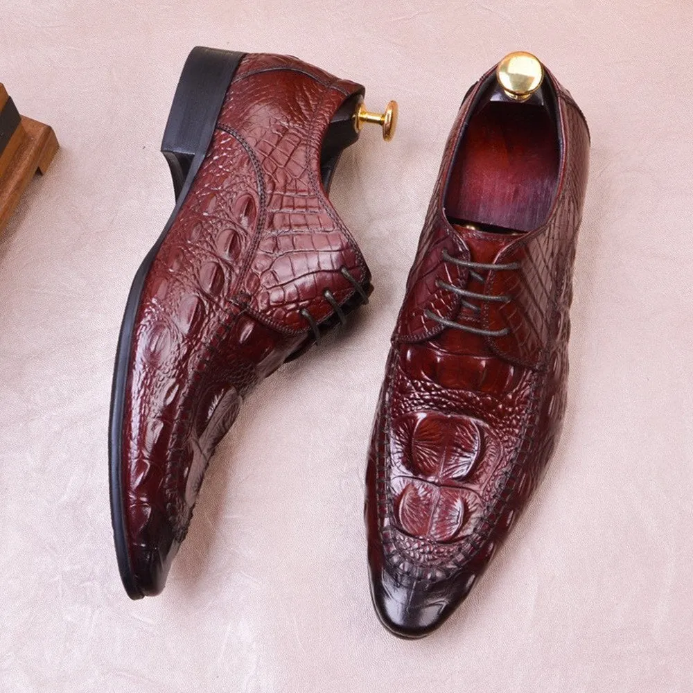Men Oxford Lace Up Dress Shoes