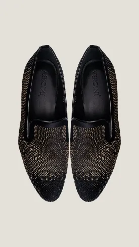 Men's Designer Crystal-Embellished Loafers by Vercini