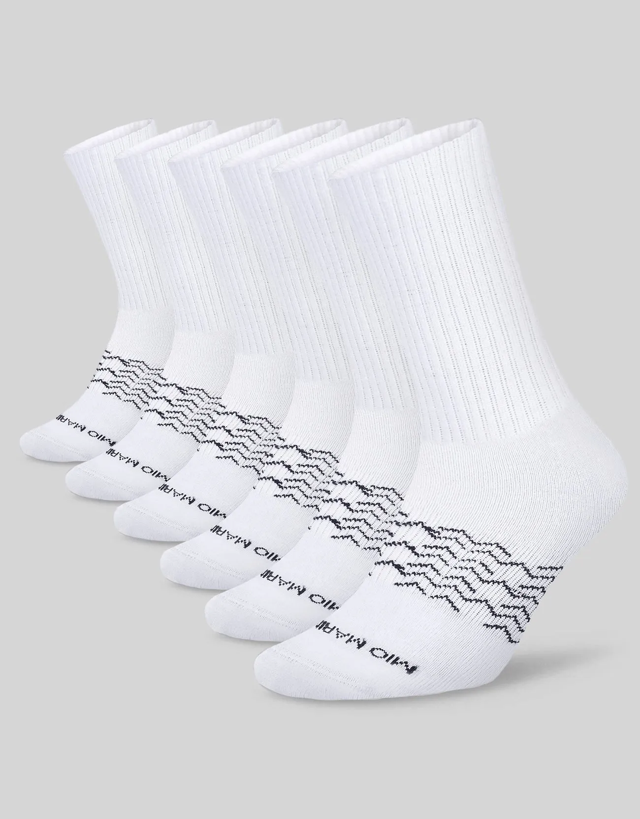 Men's Moisture Control Athletic Crew Socks - 6 pack
