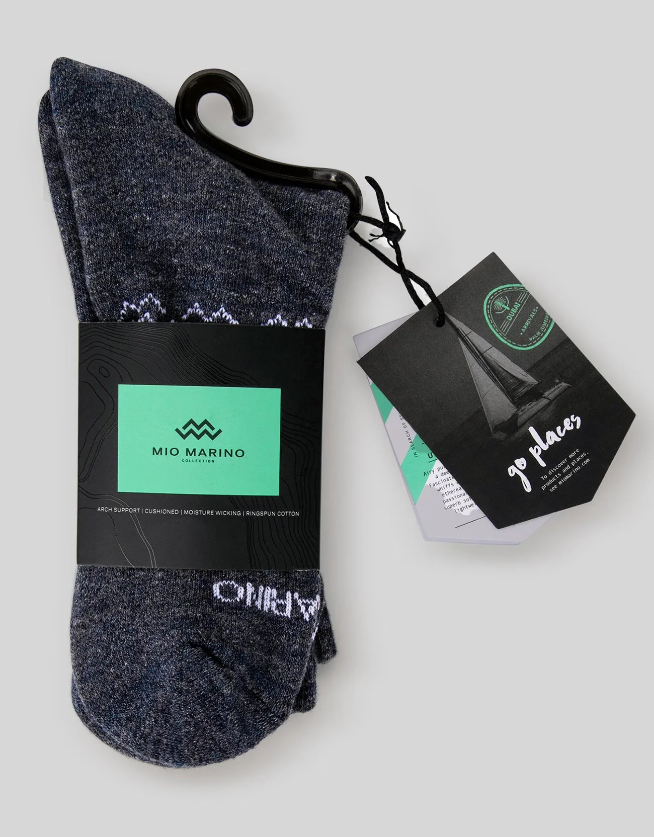Men's Moisture Control Athletic Crew Socks - 6 pack