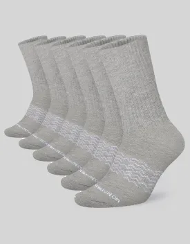 Men's Moisture Control Athletic Crew Socks - 6 pack