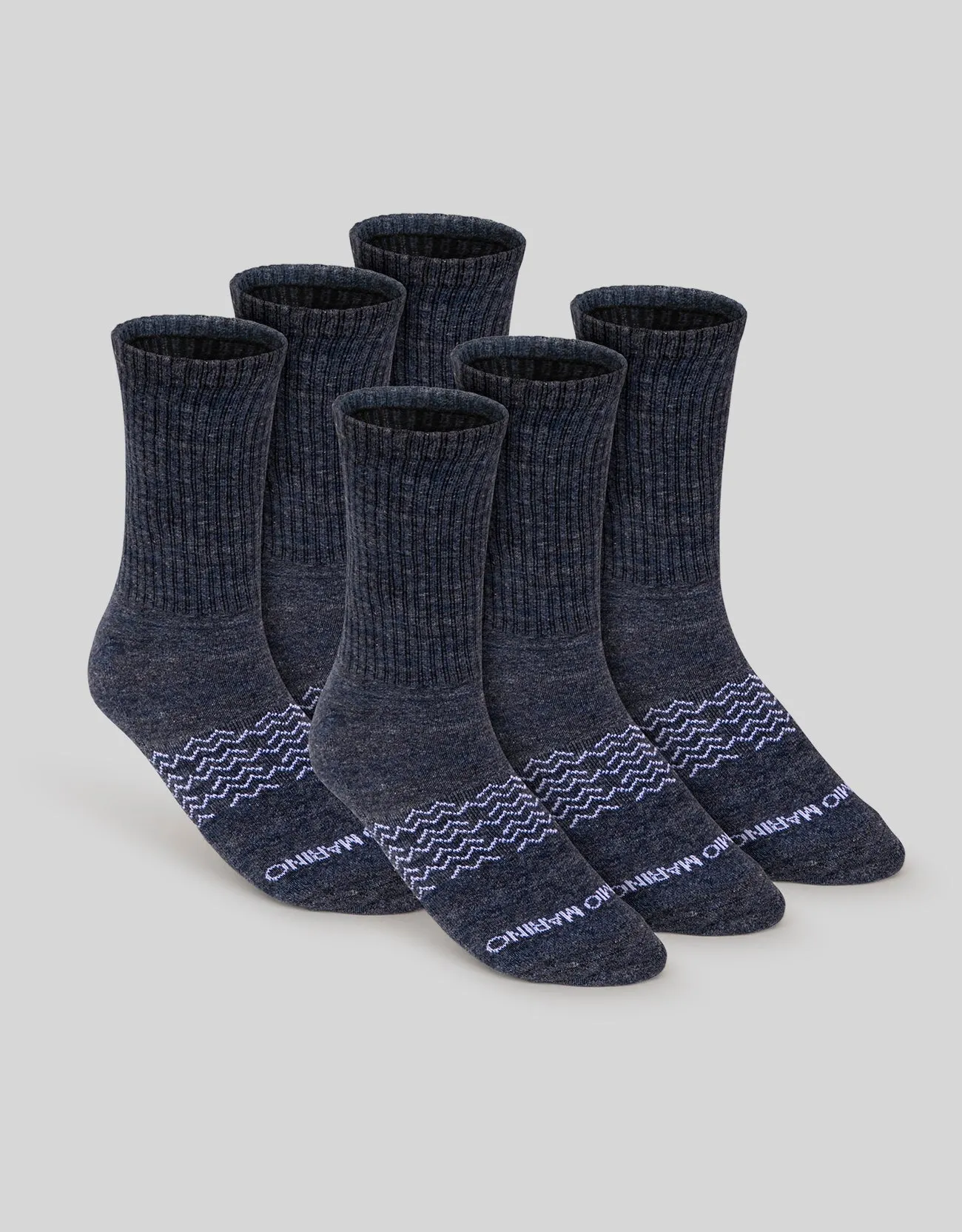 Men's Moisture Control Athletic Crew Socks - 6 pack