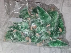 Mini Snow-Covered Pine Trees 40pcs