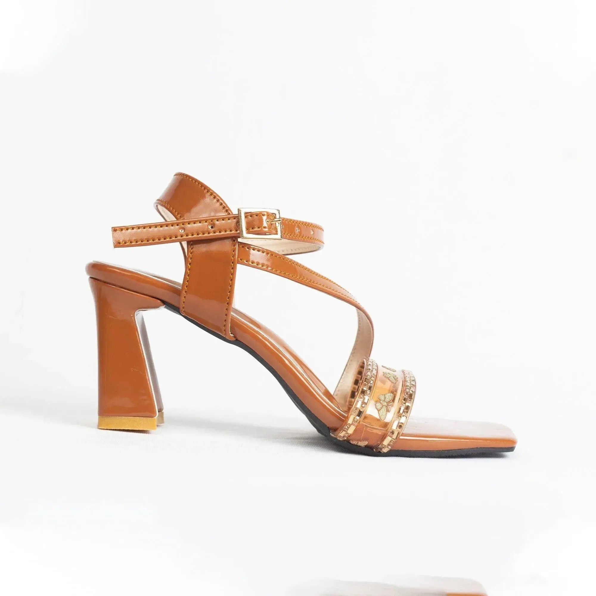 Modern Women's Emory Open Toe Heels Mules | Nawabi Shoes BD