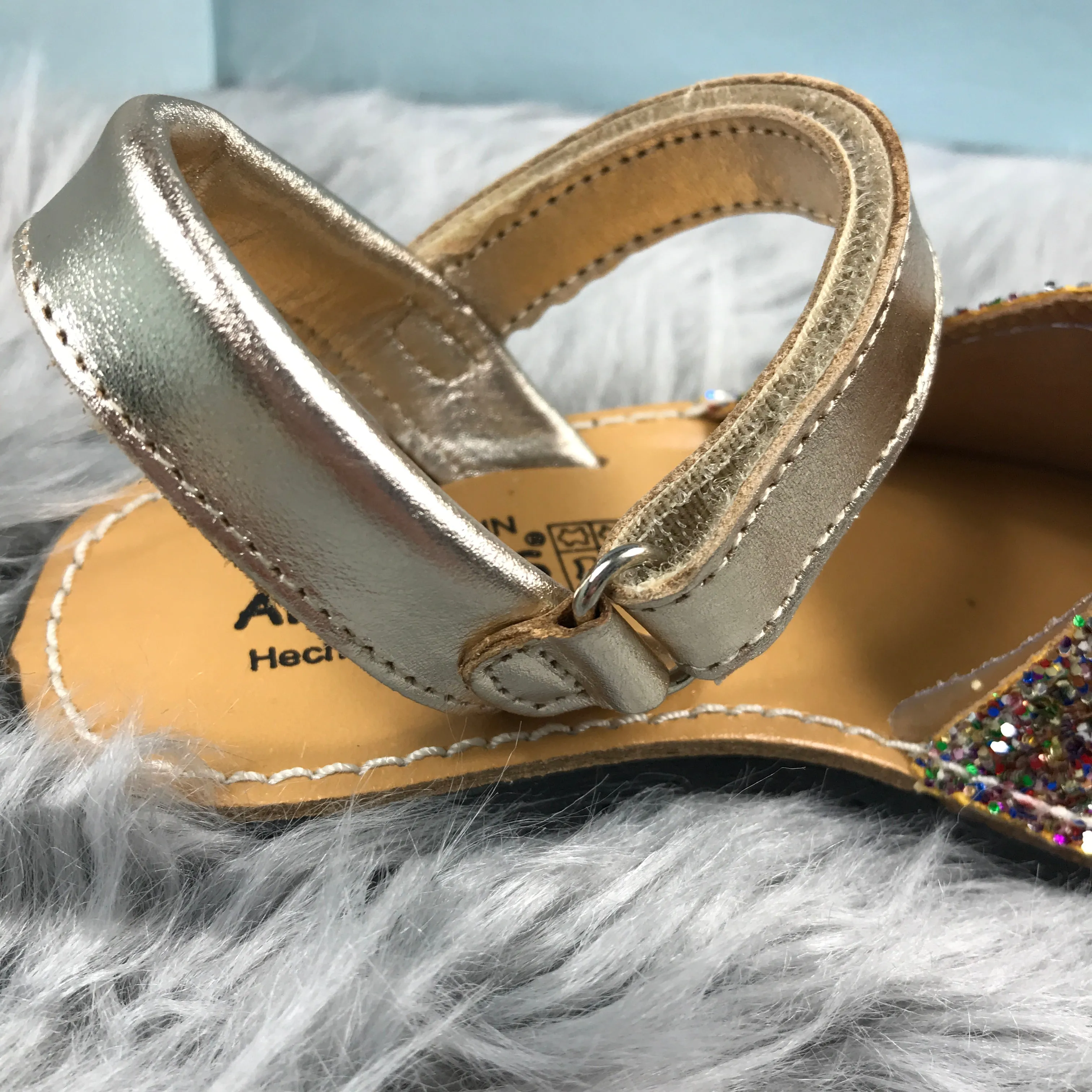 Multi Glitter Spanish Sandals