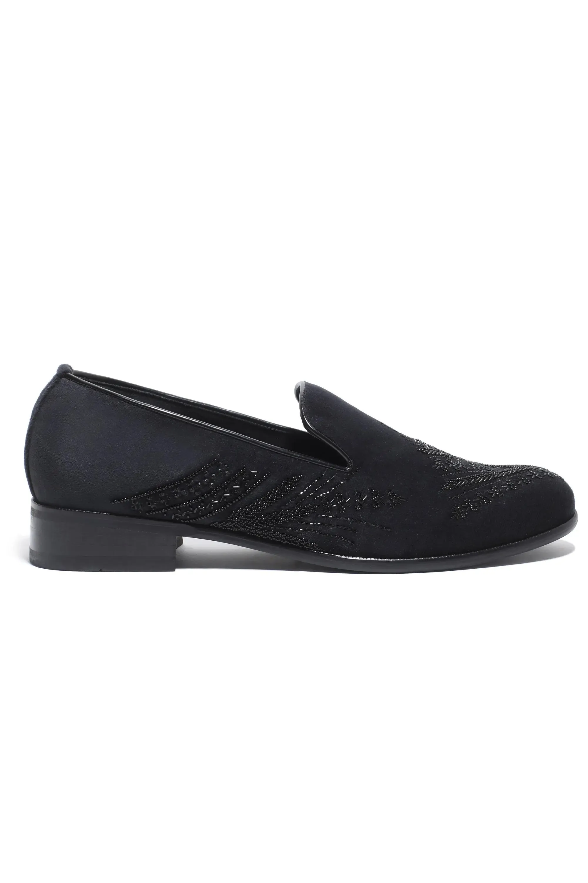 Onyx Elegance Velvet Slip-Ons