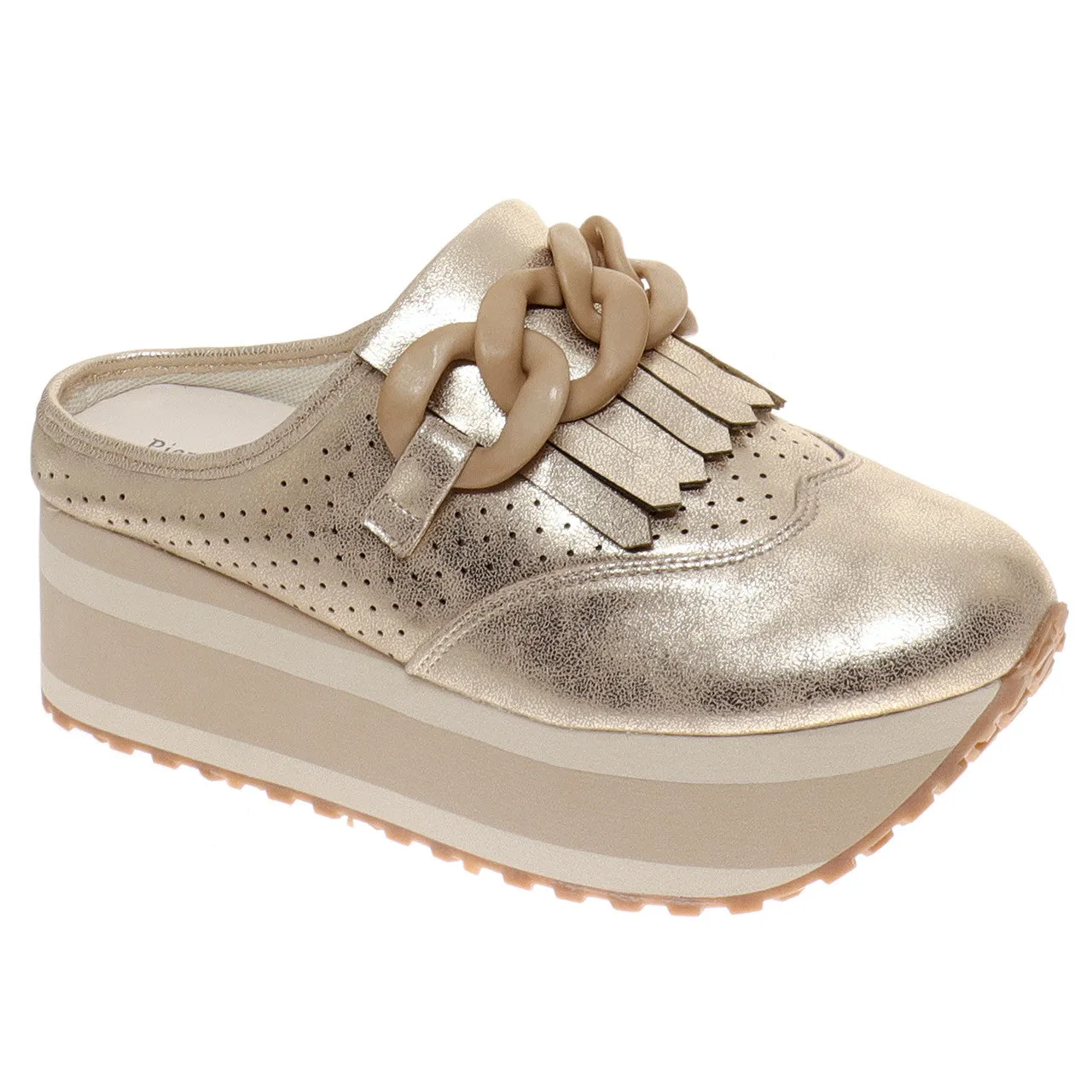 Pierre Dumas Paloma-3 Clogs Gold
