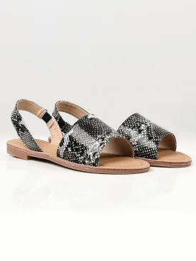 Printed Sandals - Black