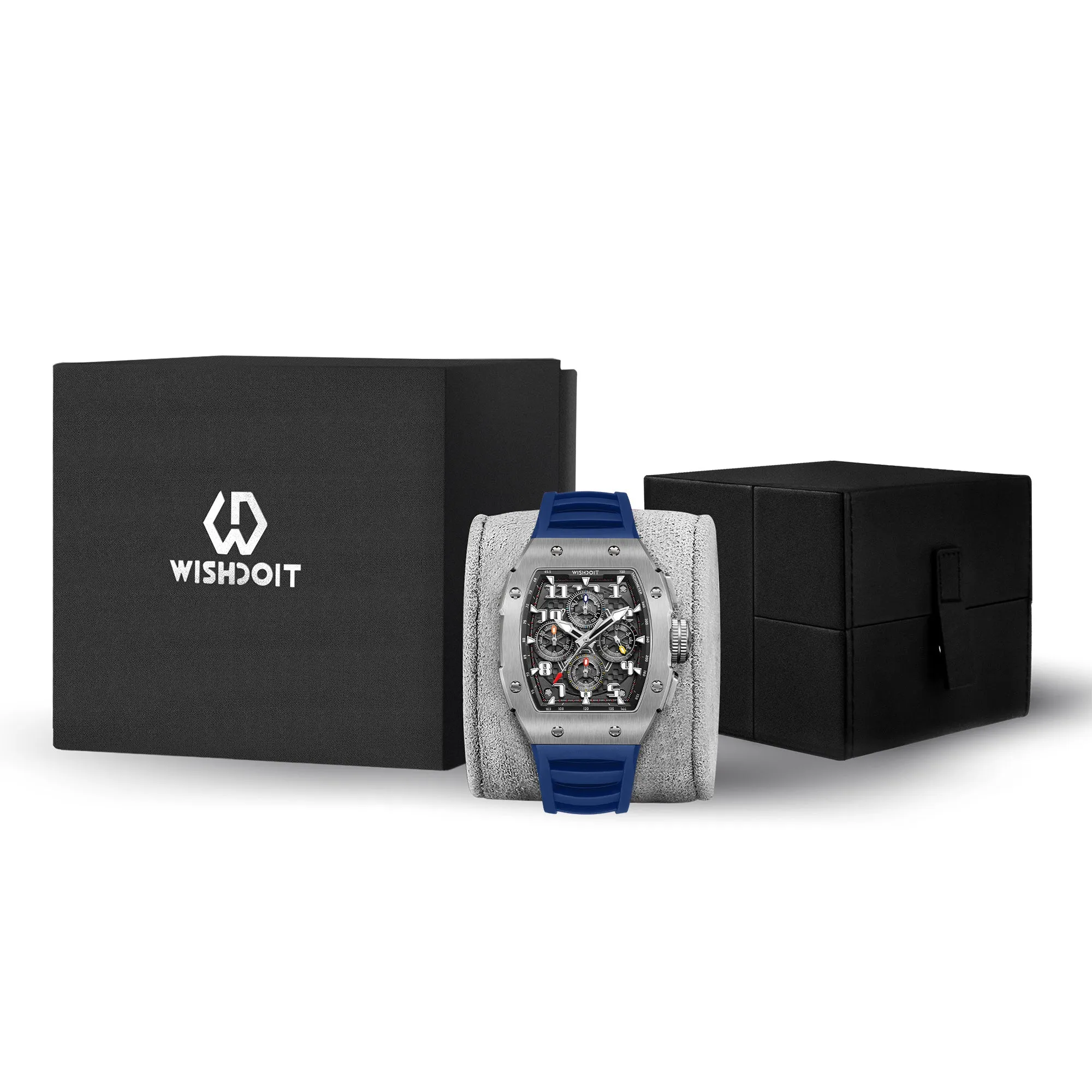 Racing | GT Chrono 2.0-Silvery Watch (Blue Strap)