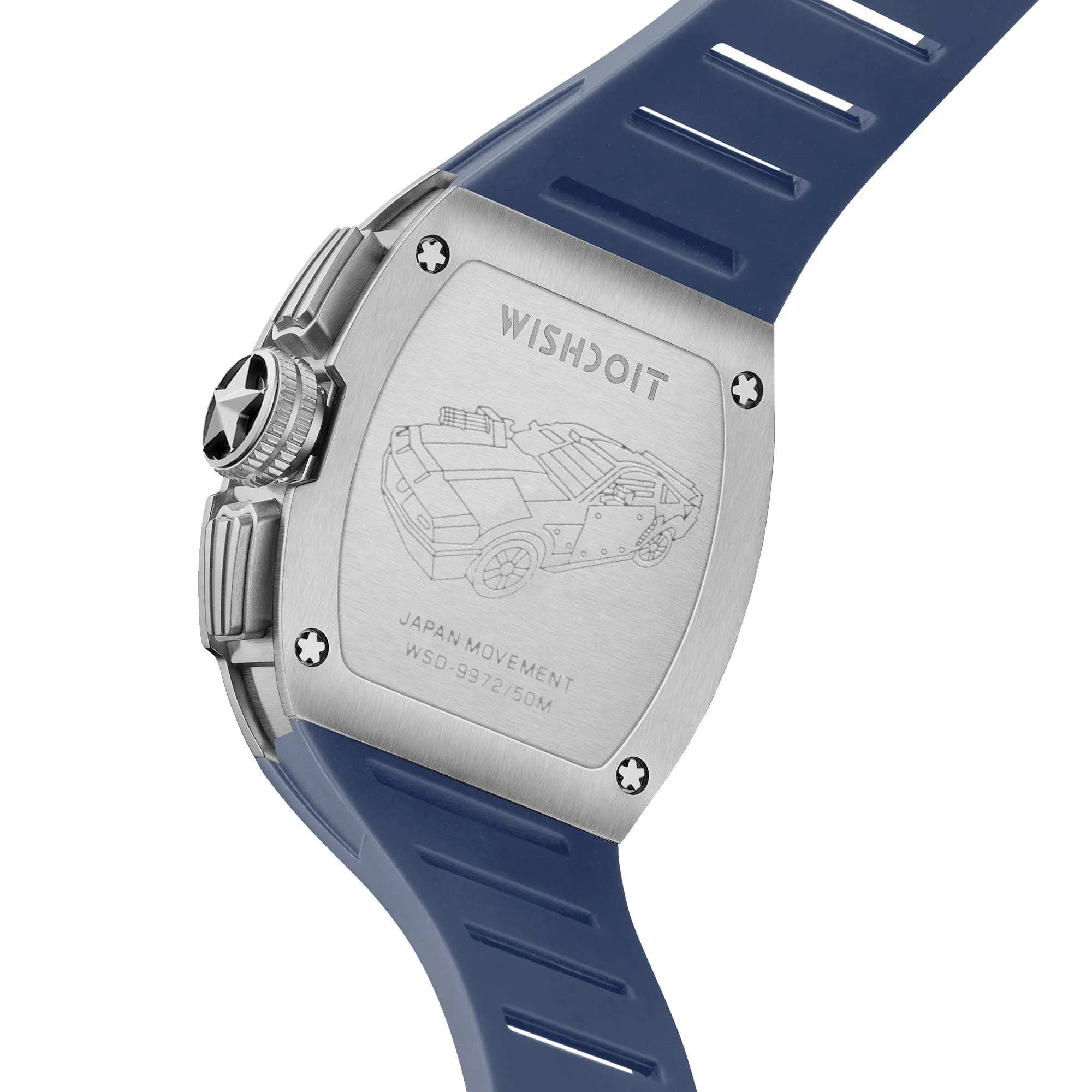 Racing | GT Chrono 2.0-Silvery Watch (Blue Strap)