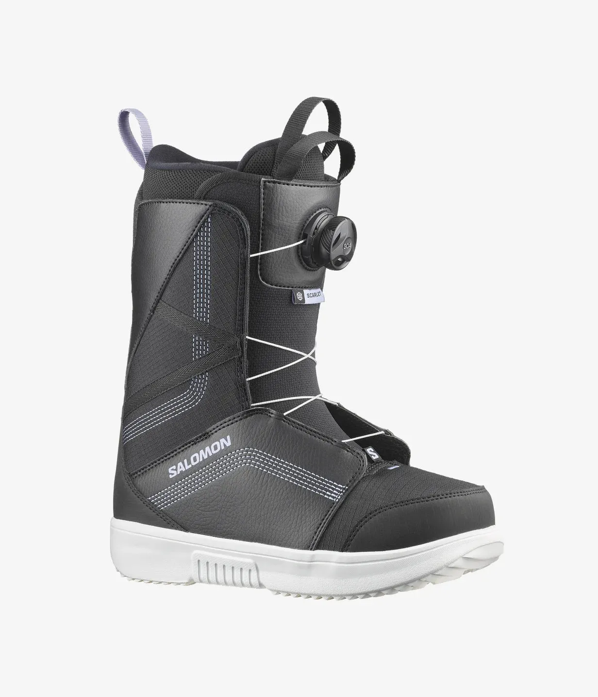 Salomon Women's Scarlet BOA Snowboard Boots Black/Black/Persian Violet L47543000