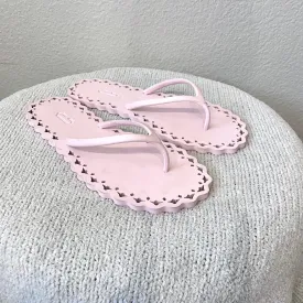 Scalloped Edge Flip Flops