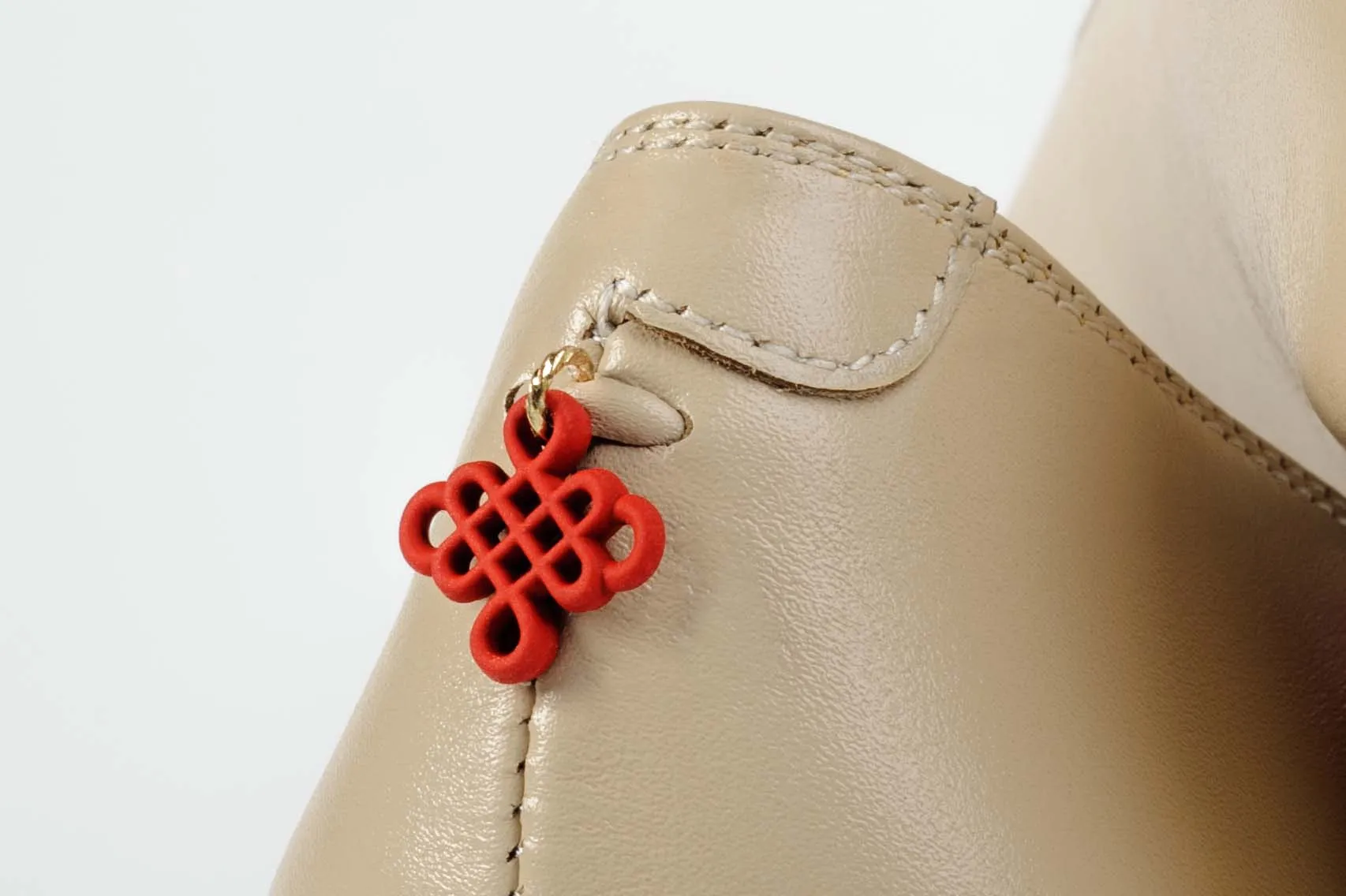 Shoeful 3" CNY Stilettos - Knot of Longevity (Red)