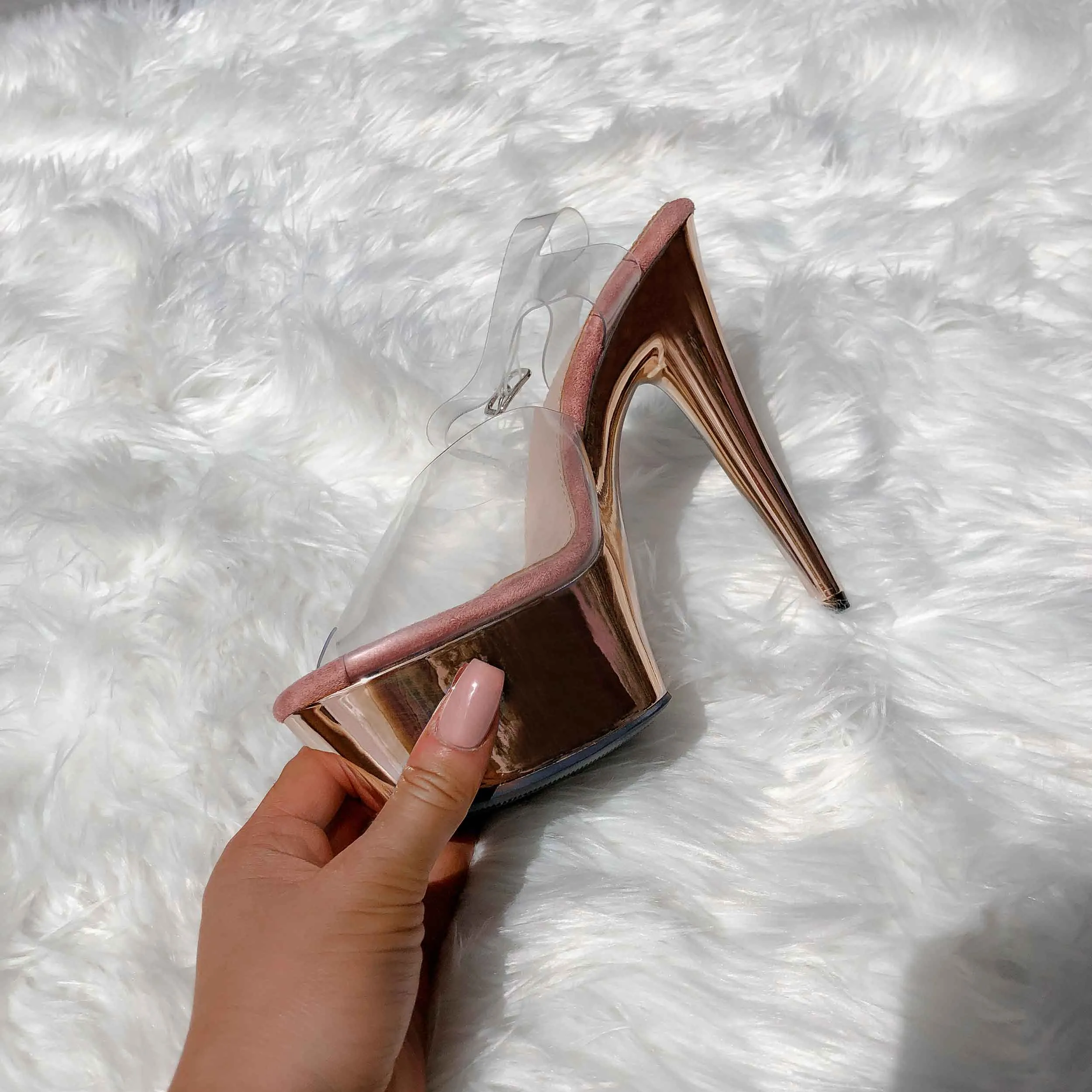 Sienna Classic Stiletto - Rose Gold - 6 INCH - 2023 Fit